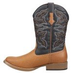 ROPER Men's Classic Brown Square Toe Cowboy Boots
