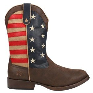 ROPER Men's Patriotic Square Toe Cowboy Boots