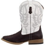 ROPER Men's Square Toe Ostrich Cowboy Boots