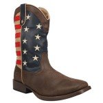 ROPER Men's Patriotic Square Toe Cowboy Boots