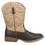 ROPER Men's Classic Brown Cowboy Boots, Size 8.5