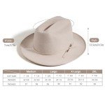 Vintage Wool Felt Cowboy Fedora Hat for Men