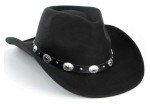 Vintage Black Western Cowboy Hat with Diamonds
