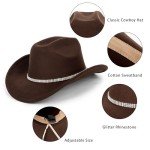 Vintage Western Bling Cowboy Hat for Men