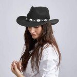 Vintage Black Western Cowboy Hat with Diamonds