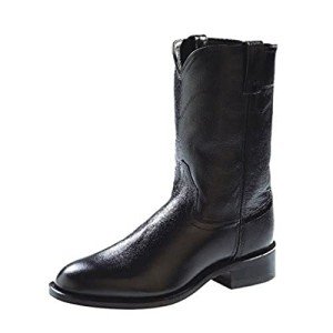 Men's Old West Leather Roper Cowboy Boots