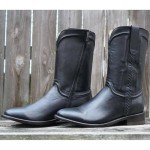 Soto Men's Genuine Leather Roper Cowboy Boots