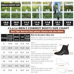 J's.o.l.e Men's Black Square Toe Cowboy Boots