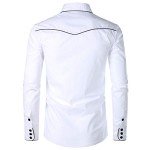 Stylish Mens Western Cowboy Embroidered Shirt