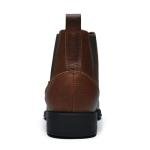 Men's Dark Brown Square Toe Chelsea Cowboy Boots