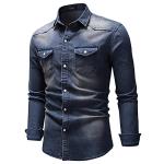 Men's Western Denim Shirt with Pockets