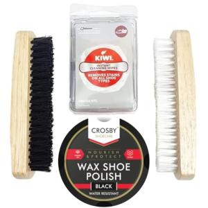 Black Leather Boot Polish Kit