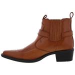 US Brass Tan Cuban Heel Cowboy Boots