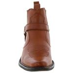 US Brass Tan Cuban Heel Cowboy Boots
