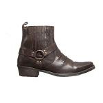 US Brass Tan Cuban Heel Cowboy Boots