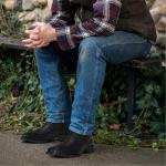 J's.o.l.e Men's Black Square Toe Cowboy Boots