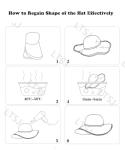 Shapeable Wide Brim Cowboy Straw Hat