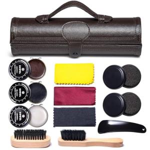 12-Piece Deluxe Shoe Care Kit for Men's Boots