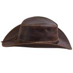 Men's and Women's Leather Outback Cowboy Hat