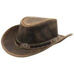 Men's and Women's Leather Outback Cowboy Hat