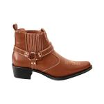 Tan Cuban Heel Cowboy Boots for Men