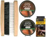 Traditional Leather Cowboy Boot Brush Set