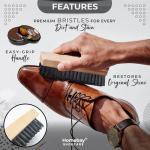 Traditional Leather Cowboy Boot Brush Set