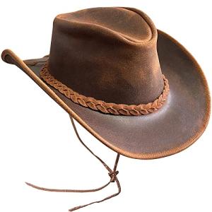 Handcrafted Leather Cowboy Hat for Men and Women