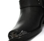 Grinders Eagle Cowboy Biker Boots, Black, Size 43