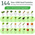 Heirloom Seed Vault: 144 Non-GMO Survival Seeds
