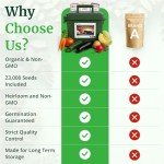 Heirloom Seed Vault: 144 Non-GMO Survival Seeds