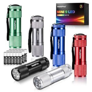 WdtPro Super Bright Mini Flashlights (6 Pack)