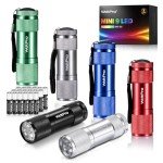 WdtPro Super Bright Mini Flashlights (6 Pack)