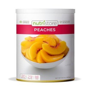 Nutristore Freeze-Dried Peaches | Emergency Food Supply