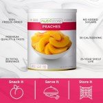 Nutristore Freeze-Dried Peaches | Emergency Food Supply