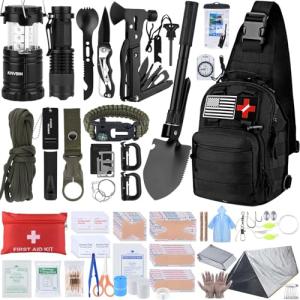 250-Piece Survival First Aid Kit with Molle Bag