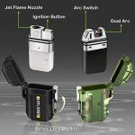2-Pack Waterproof Windproof Dual Arc Lighters