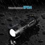 LETMY Tactical Mini Flashlight with Belt Clip (2 Pack)