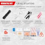 Survival First Aid Kit with Essential Tools