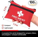 100-Piece Compact First Aid Kit for Outdoor Adventures