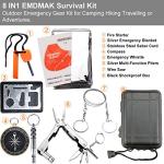 EMDMAK Black Survival Kit for Outdoor Adventures