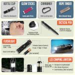 Monterra Survival Kit: 265-Piece Emergency Gear Pack