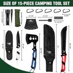 Mossy Oak Hatchet and Machete Set with Sheath