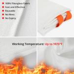 SecuCaptain 2-Pack Fire Blanket for Emergencies