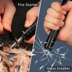 9-in-1 Camping Survival Kit with Flashlight and More