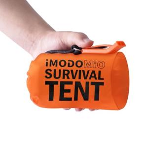 2-Person Mylar Emergency Survival Tent with Whistle