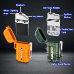 2 Pack Waterproof Windproof Dual Arc Plasma Lighters