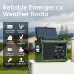 Solar Hand Crank Emergency Radio with Power Bank