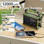 Solar Hand Crank Emergency Radio with Power Bank