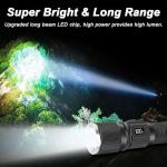 Rechargeable 1300 Lumen Waterproof Flashlight Set